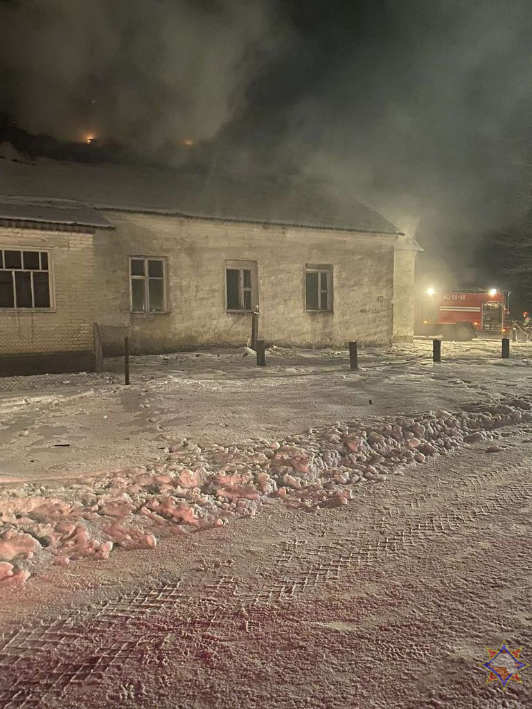 Ночью на пожаре под Гродно погиб человек